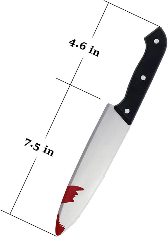 Scary Fake Blood Knife - Realistic Joke Prop