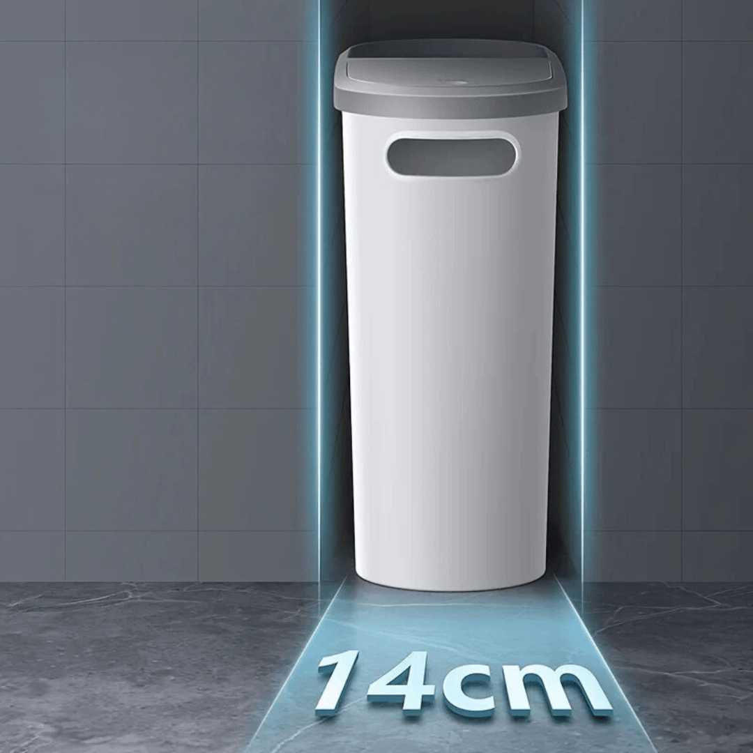 Big 10L Bathroom Trash Can Compact Design