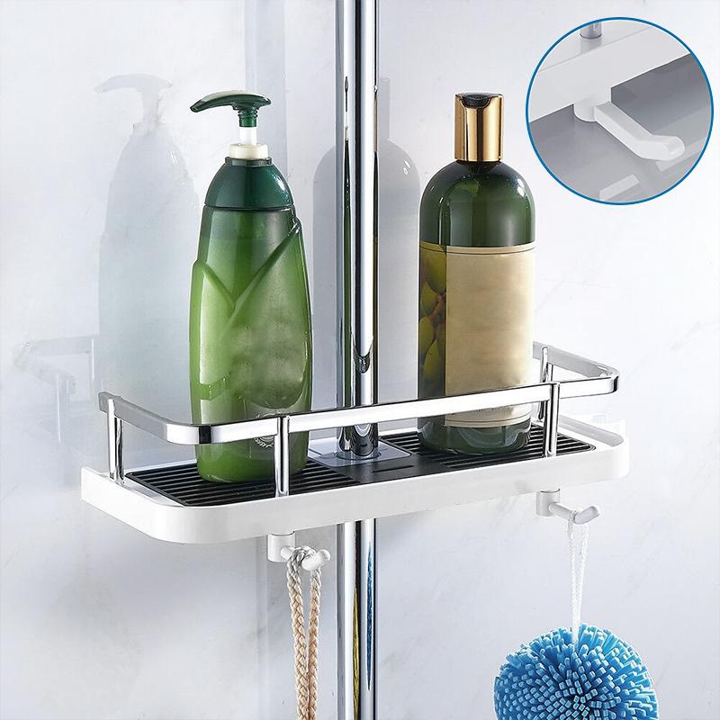 Wall Mounted Shower Caddy - Compact Bathroom Organizer