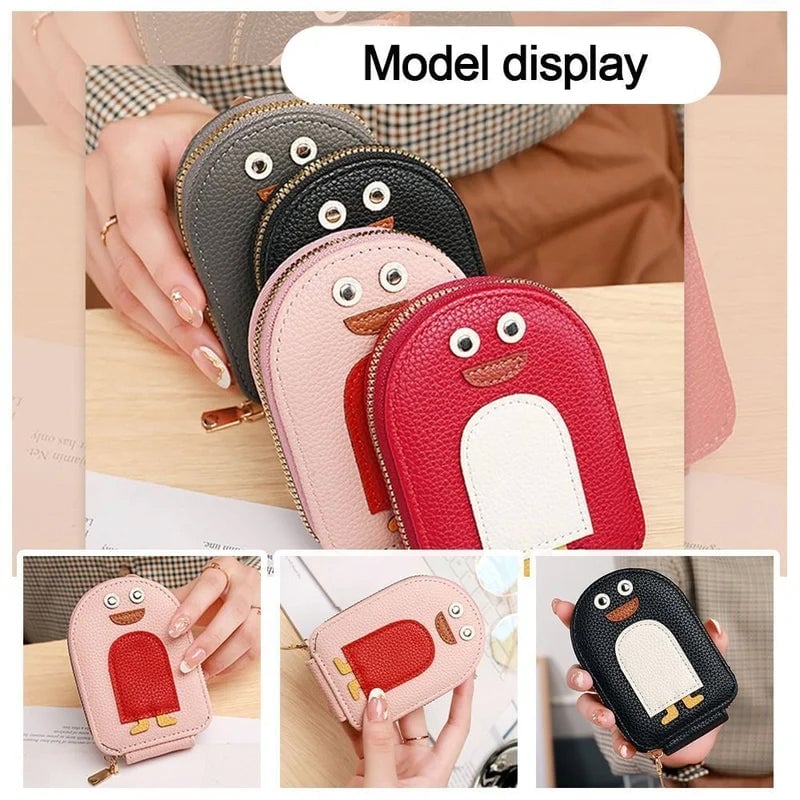 Adorable Penguin PU Card Holder Wallet
