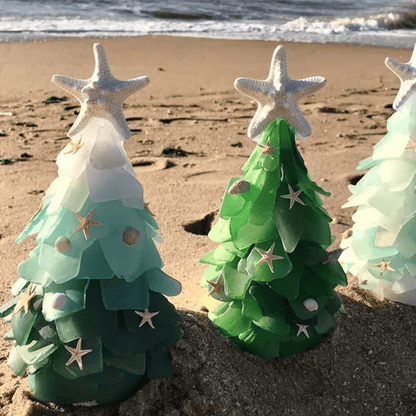 Unique Handcrafted Sea Glass Christmas Ornament