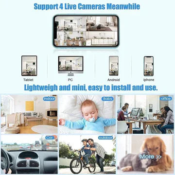 Compact Portable WiFi Security Camera