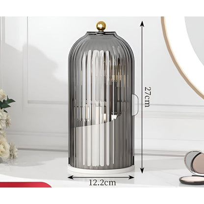Rotating Makeup Brush Stand & Cosmetic Storage Case