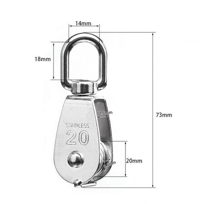 Durable Metal Rotating Pulley Block