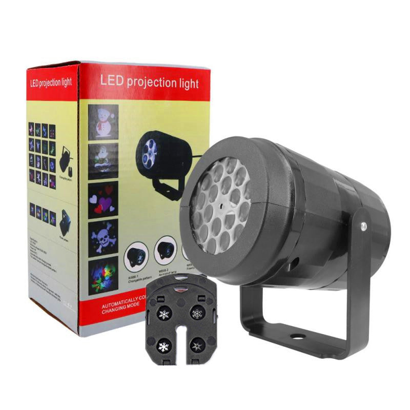 Colorful Outdoor LED Snowflake Projector Light
