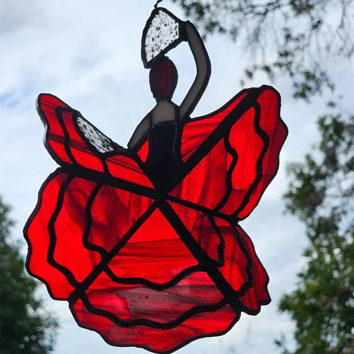Colorful Handmade Glass Top Spinner