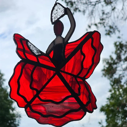 Colorful Handmade Glass Top Spinner