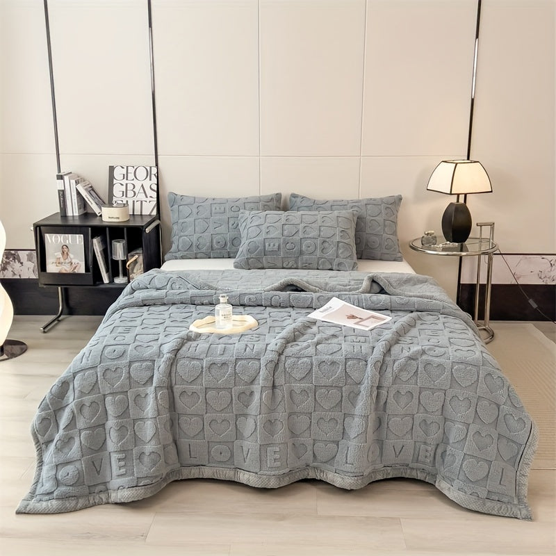 Soft Plush Coral Fleece Throw Blanket for Cozy Warmth