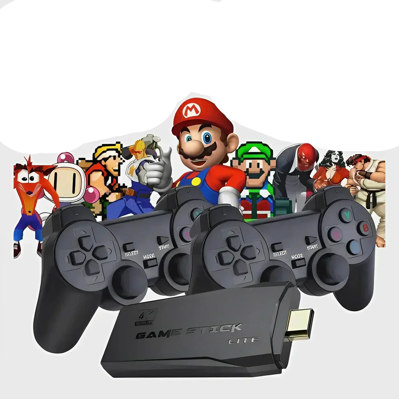 Retro Game Console 64GB with 2 Controllers and 4K HDMI - Fesara