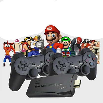 Classic Gaming Console 64GB Bundle with 2 Pads - Fesara