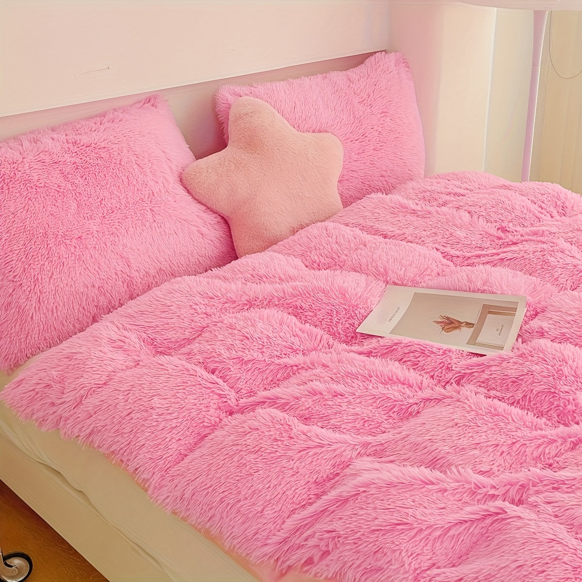 Soft Plush Velvet Duvet Cover Set for Cozy Bedding