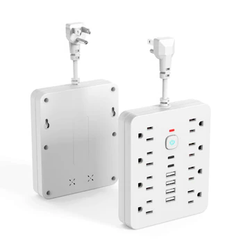 Compact 14-Port Power Strip with Surge Protector - Fesara