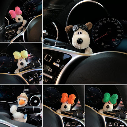 Cute Car Dog Figurine Decoration