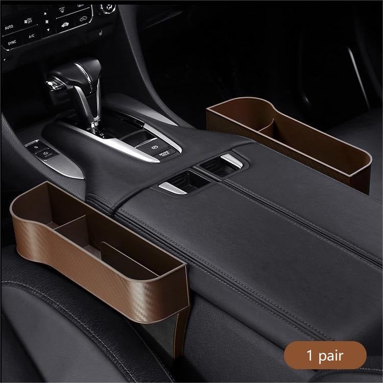 Premium Leather Auto Seat Storage Organizer
