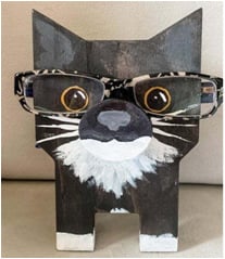 Wooden Animal Glasses Holder