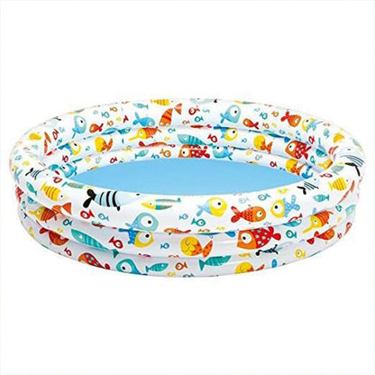 Colorful Baby Pool Set with Inflatable Fish Bowl