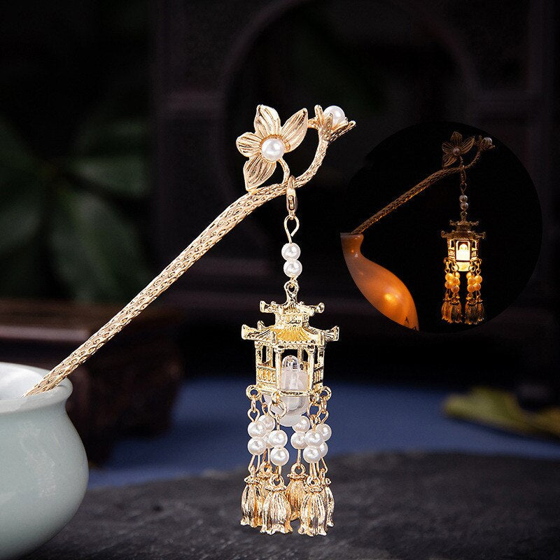 Vintage Inspired Hair Lantern Pins
