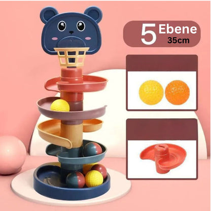 Colorful Kids Wooden Ball Stack Toy - Fesara