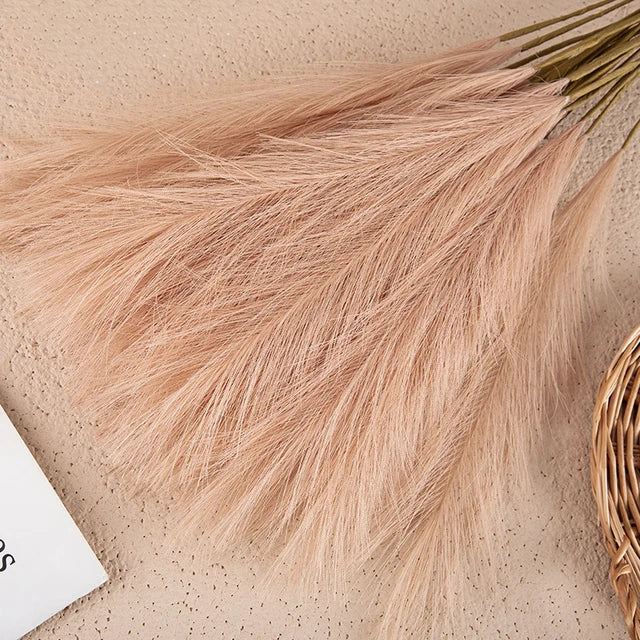 Fluffy Feather Floral Home Decor
