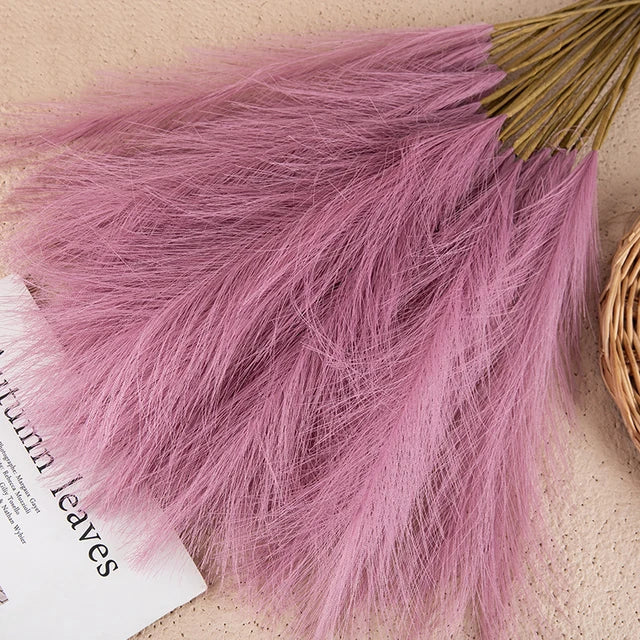 Fluffy Feather Floral Home Decor