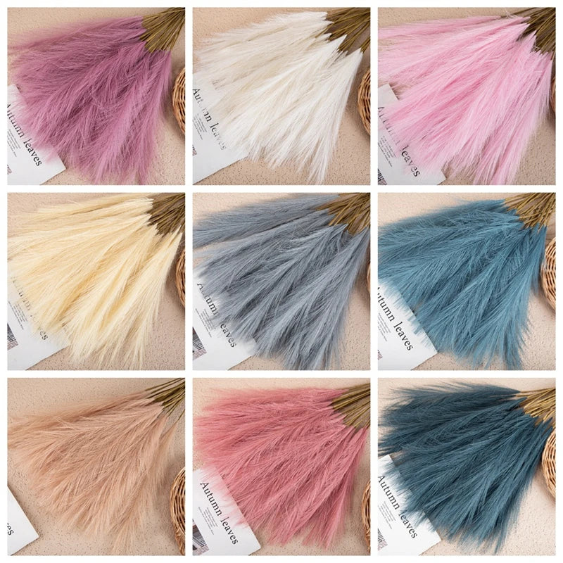 Fluffy Feather Floral Home Decor