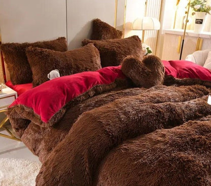 Soft Velvet Bedding Duvet Cover Set