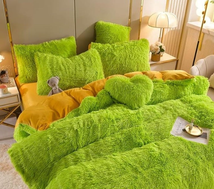 Soft Velvet Bedding Duvet Cover Set