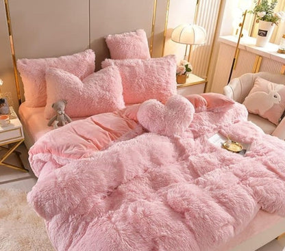 Soft Velvet Bedding Duvet Cover Set