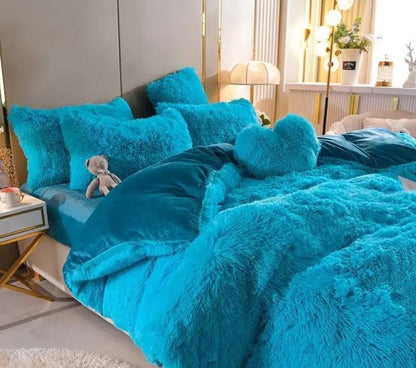 Soft Velvet Bedding Duvet Cover Set