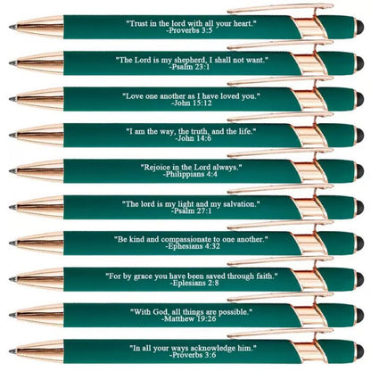 Fesara | Inspirational Christian Ballpoint Pens - 10 Pack