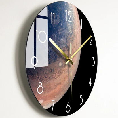 Big Clear Wall Clock - Simple Classic Home Decor