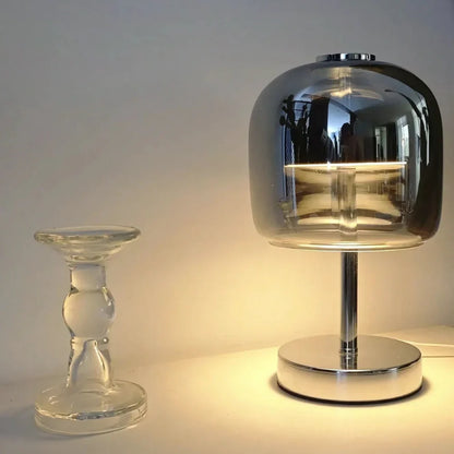 Elegant Opal Glass Desk Lamp