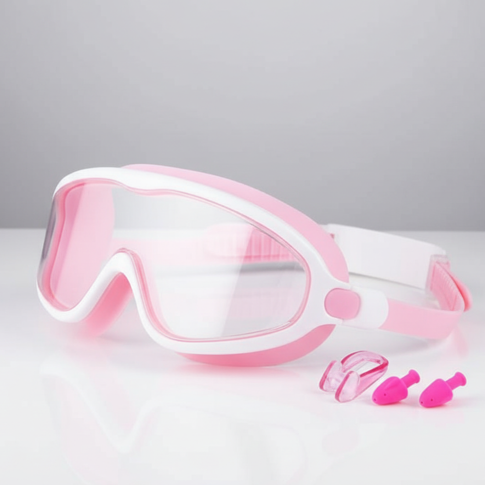 Kids Clear Vision Swim Goggles Set