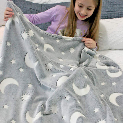 Glowing Night Light Throw Blanket