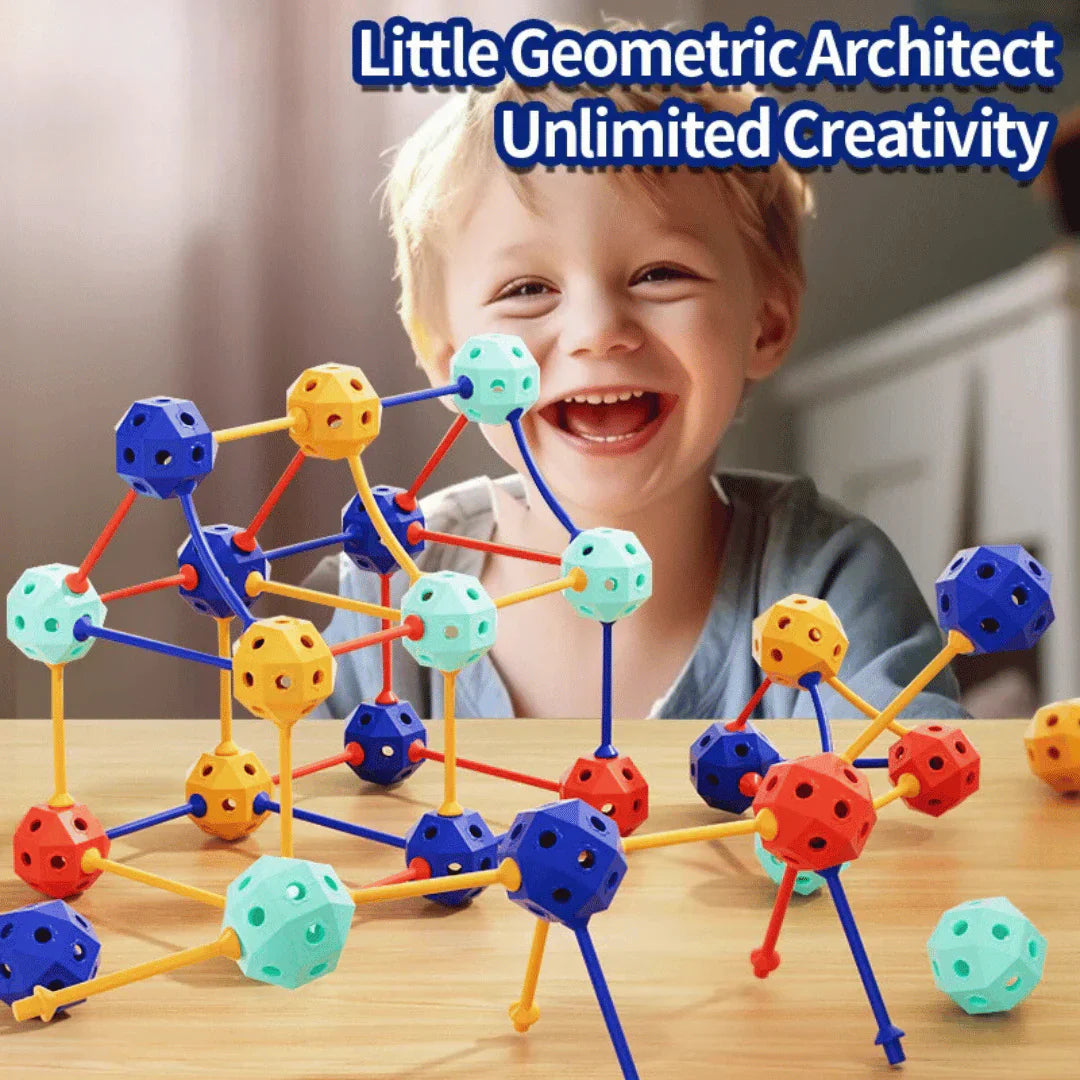 Colorful Interlocking Construction Beads