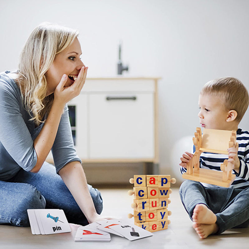 Wooden Educational Reading Blocks
