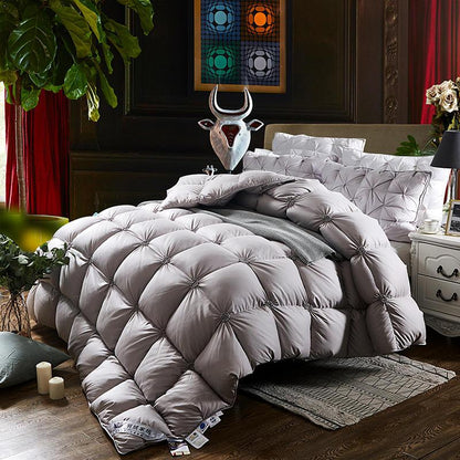 Soft Goose Down Filled Quilted Duvet Cover