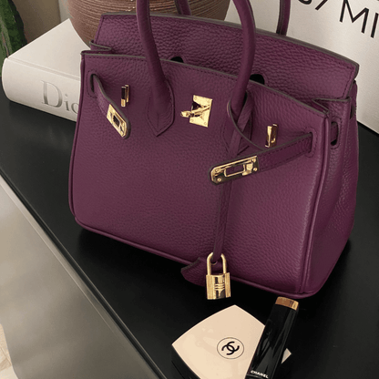 Classic Genuine Leather Tote Bag for Women