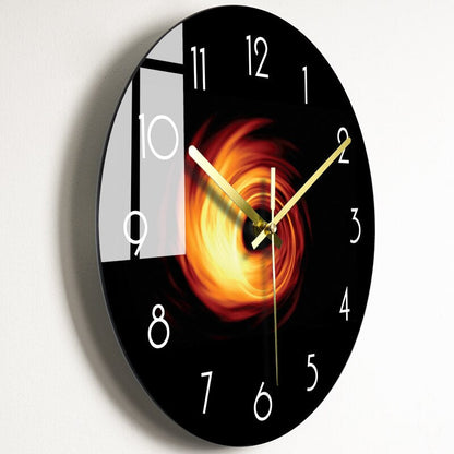 Stylish Glass Wall Clock - Decorative Timepiece Design