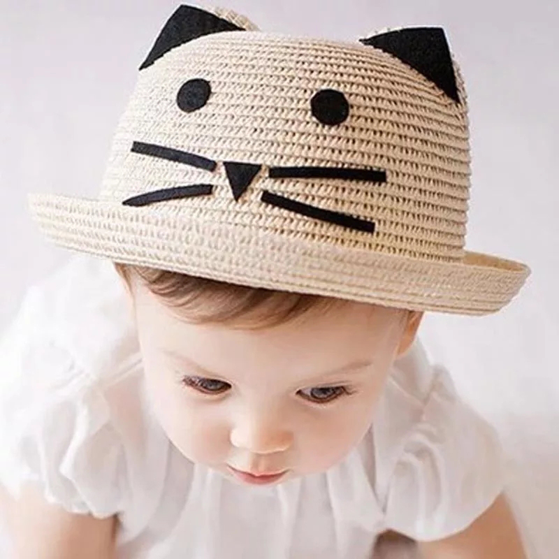 Cute Baby Sun Hat with Kitty Ears
