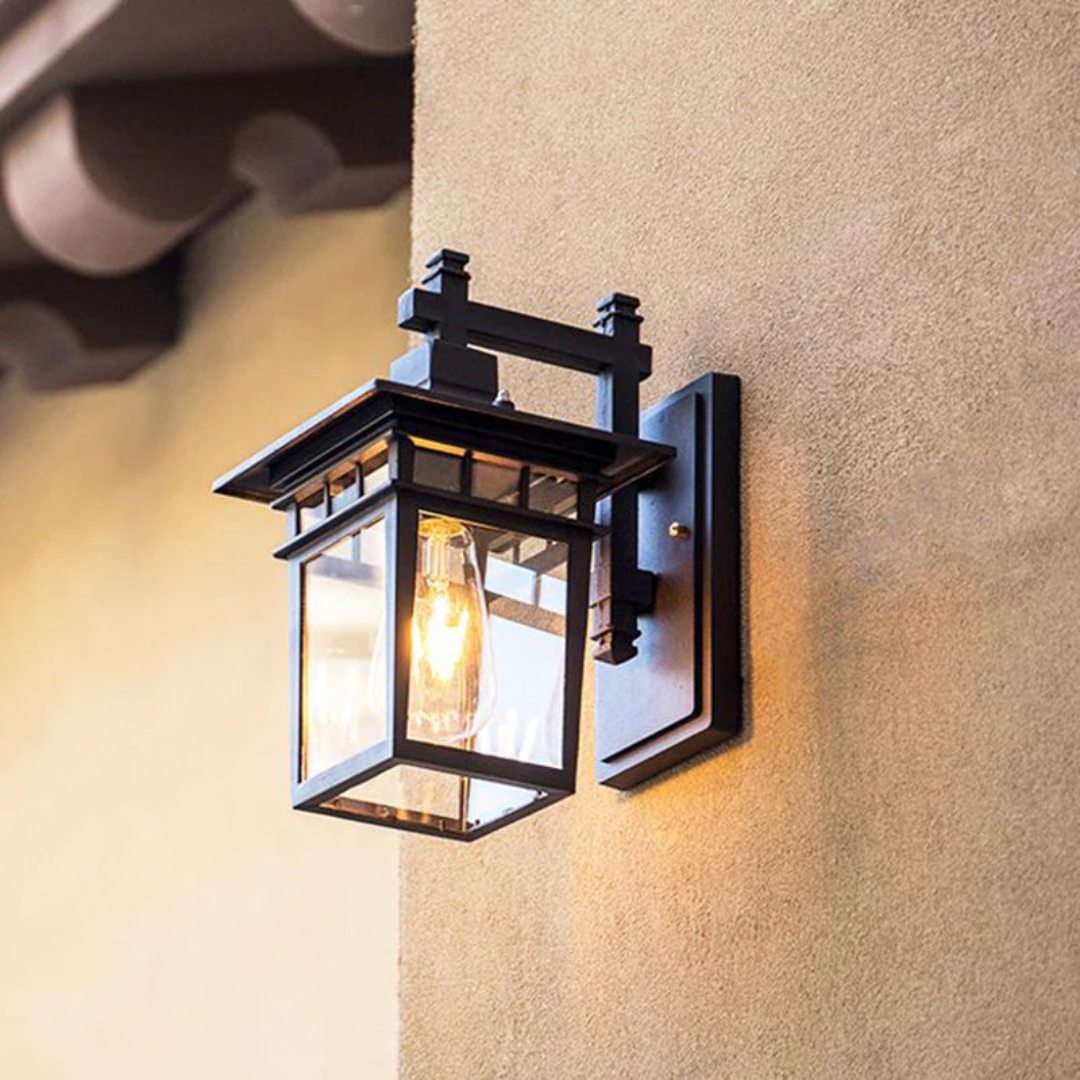 Modern Black Garden Wall Light