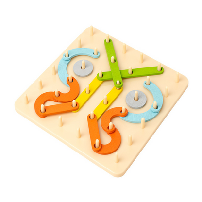 Educational Wood Nail Sorting Toy