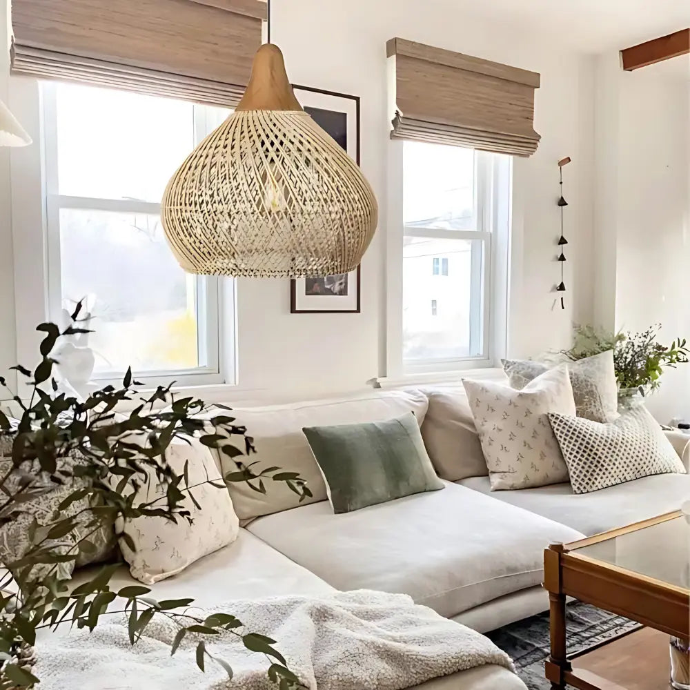 Handcrafted Woven Rattan Table Lamp