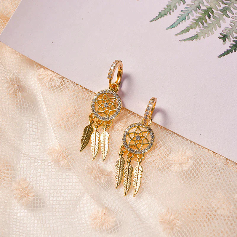 Luxury 14k Gold Elegant Earrings