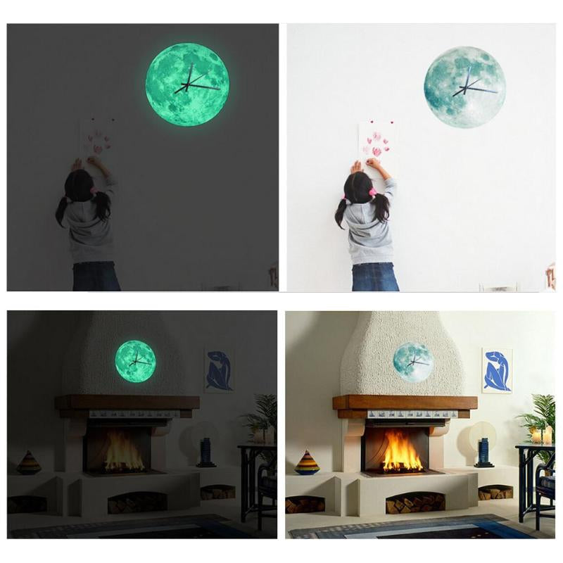 Glowing Night Table Clock with Ambient Light Design