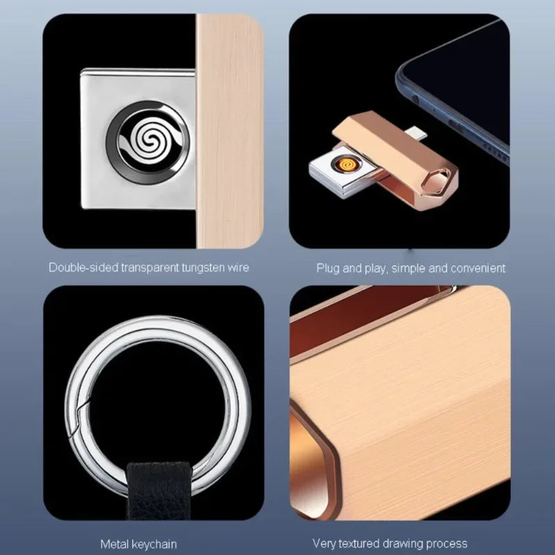 Compact Travel Phone USB Lighter