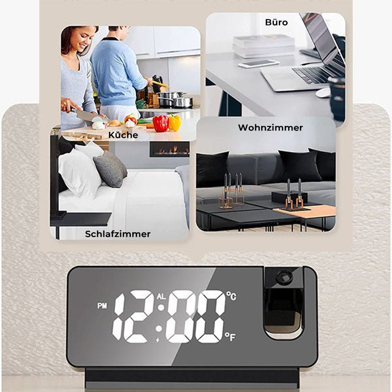 Smart LED Projection Alarm Clock