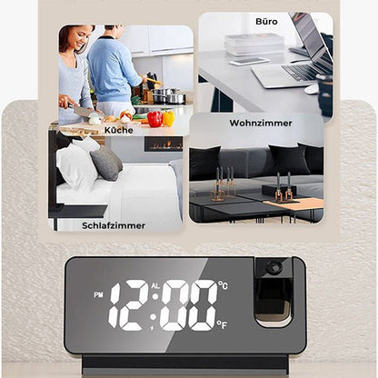 Smart LED Projection Alarm Clock