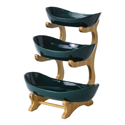 Stackable 3 Tier Fresh Fruit Bowl
