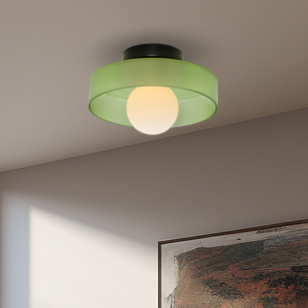Stylish Round Glass Light Fixture